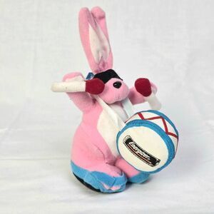 Energizer Bunny Plush 10" Drum Mascot Pink Blue 1997 Promo